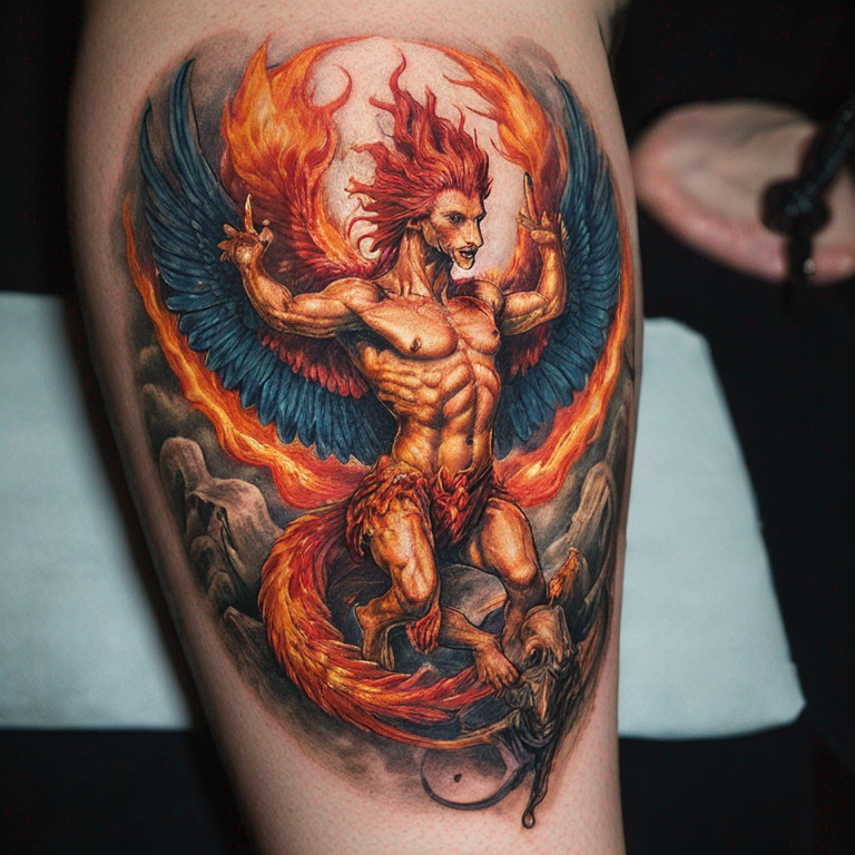 ifrit-et-phoenix-tattoo