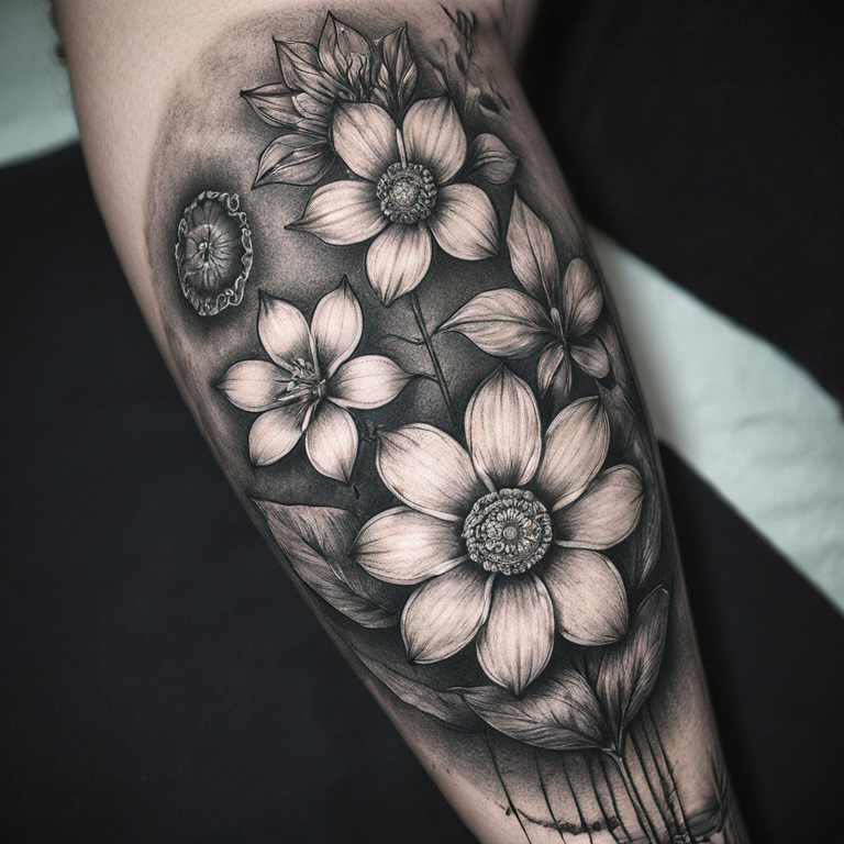 soft-stipple-flowers-with-mandala-designs-tattoo