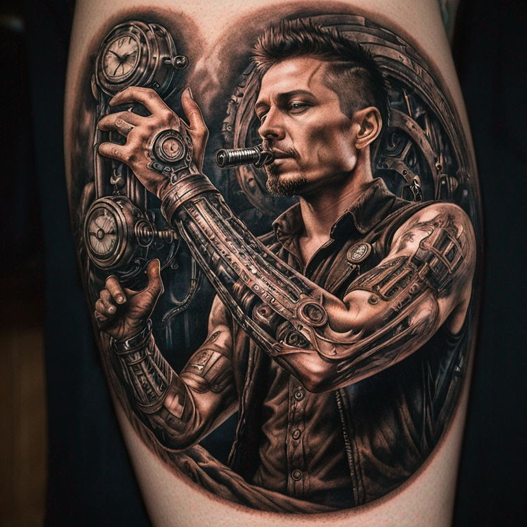 steampunk-biomechanical-arm-tattoo