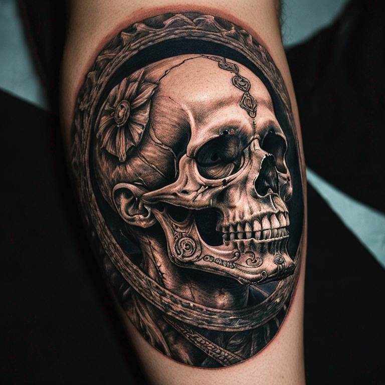 a-skull-with-bandada-in-his-mouth-tattoo