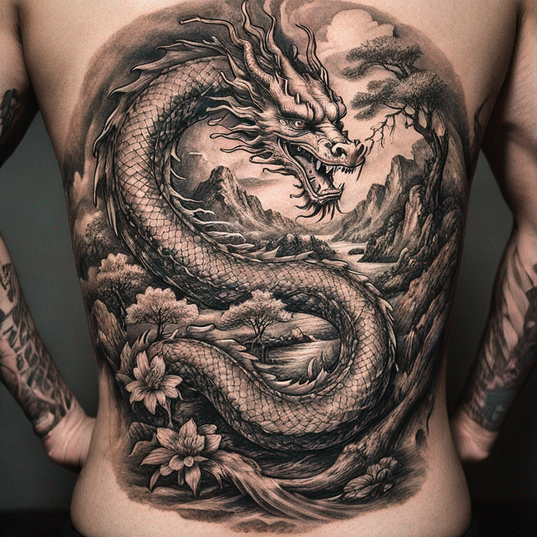 dragon,-paysage-chinois-tattoo