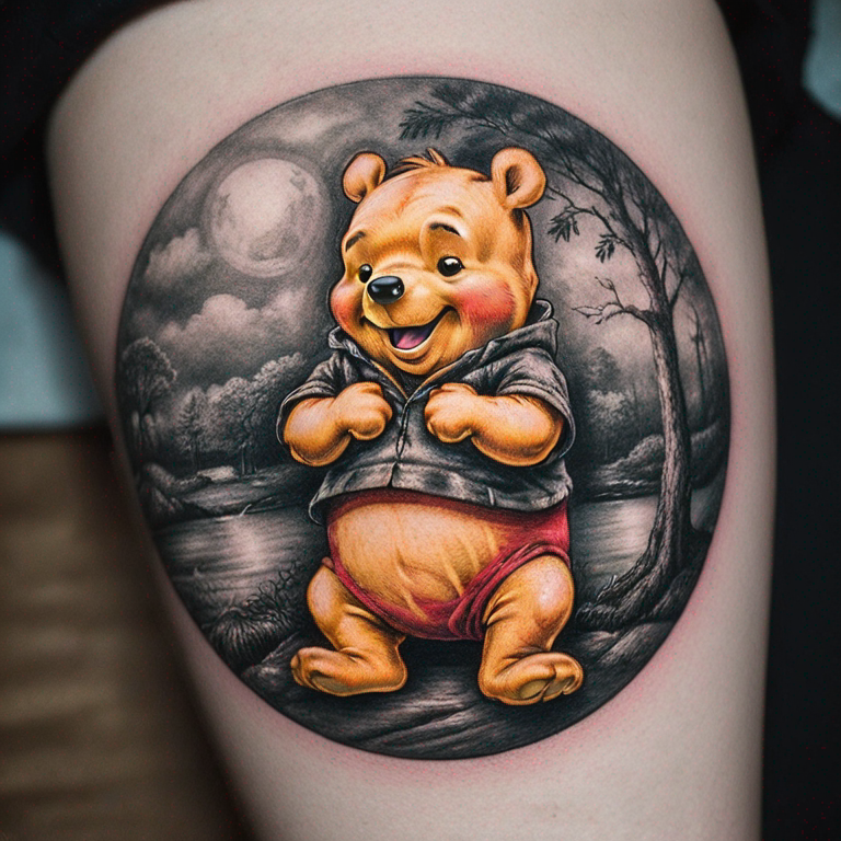 unique-meaningful-winnie-the-pooh-tattoo-for-a-female-tattoo