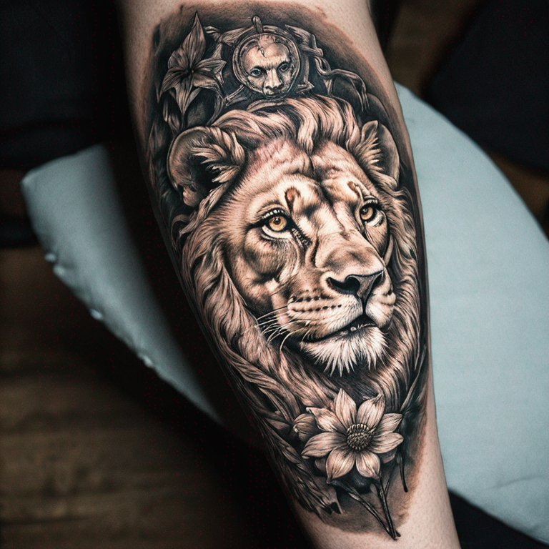 half-a-lion,-half-a-lamb-tattoo