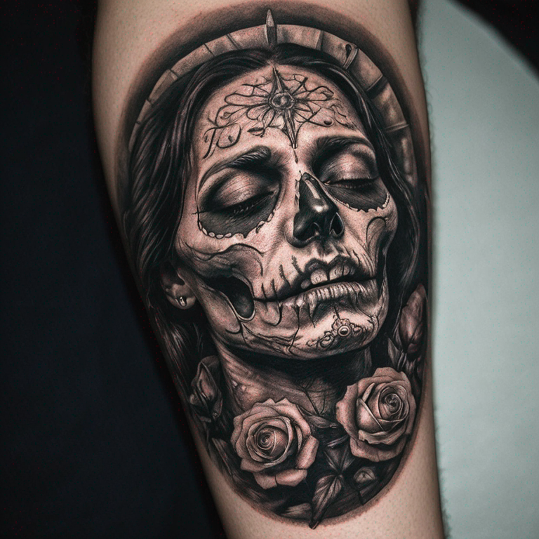 la-muerte-llorando-tattoo