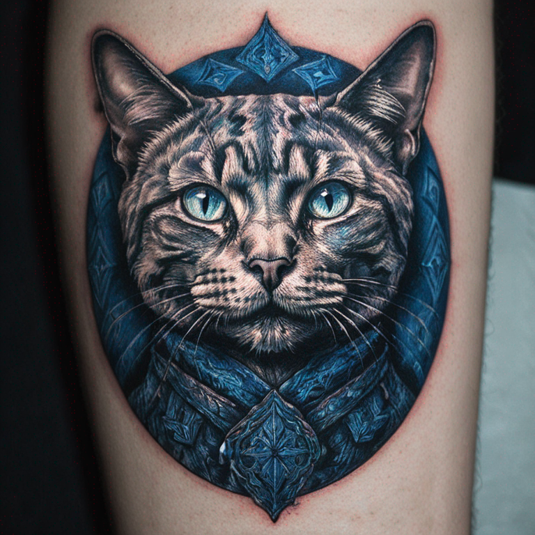 blue-cat-tattoo