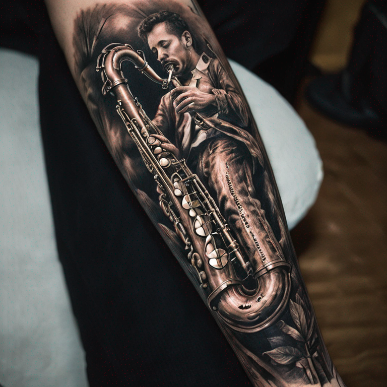 saxophone-ténor-en-forme-de-s-tattoo