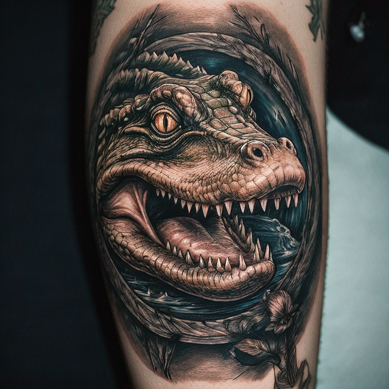 crie-uma-imagem-de-um-crocodilo-saindo-de-dentro-de-um-relógio-tattoo