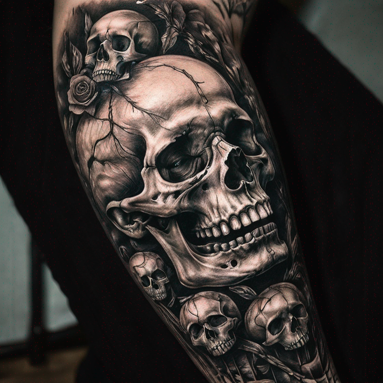 skeleton-skulls-tattoo