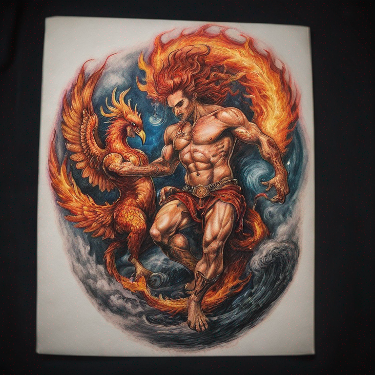 fusion-ifrit-et-phoenix-tattoo