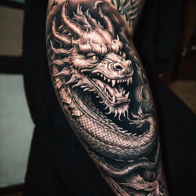 dragon-chino-alargado-tattoo