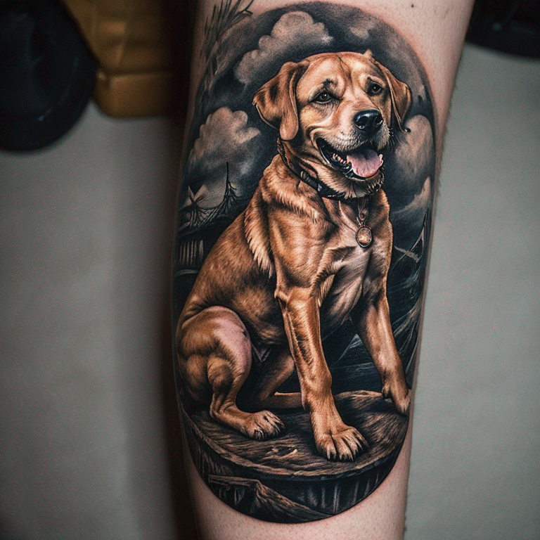 un-perro-a-los-pies-de-una-tumba-tattoo