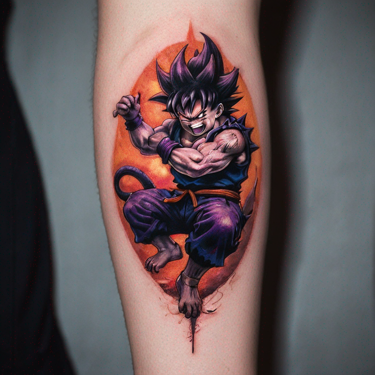 goku-e-gengar-silhouette-tattoo