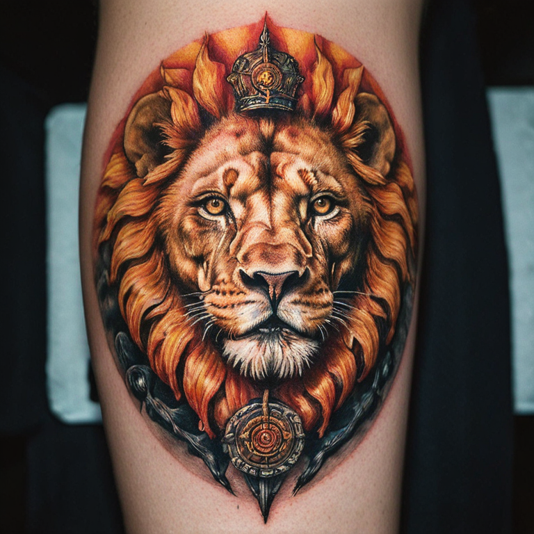 lion-soleil-tattoo
