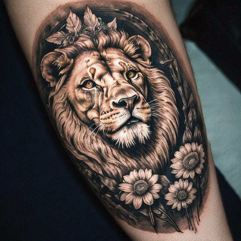 a-lion-transforming-into-a-lamb-tattoo