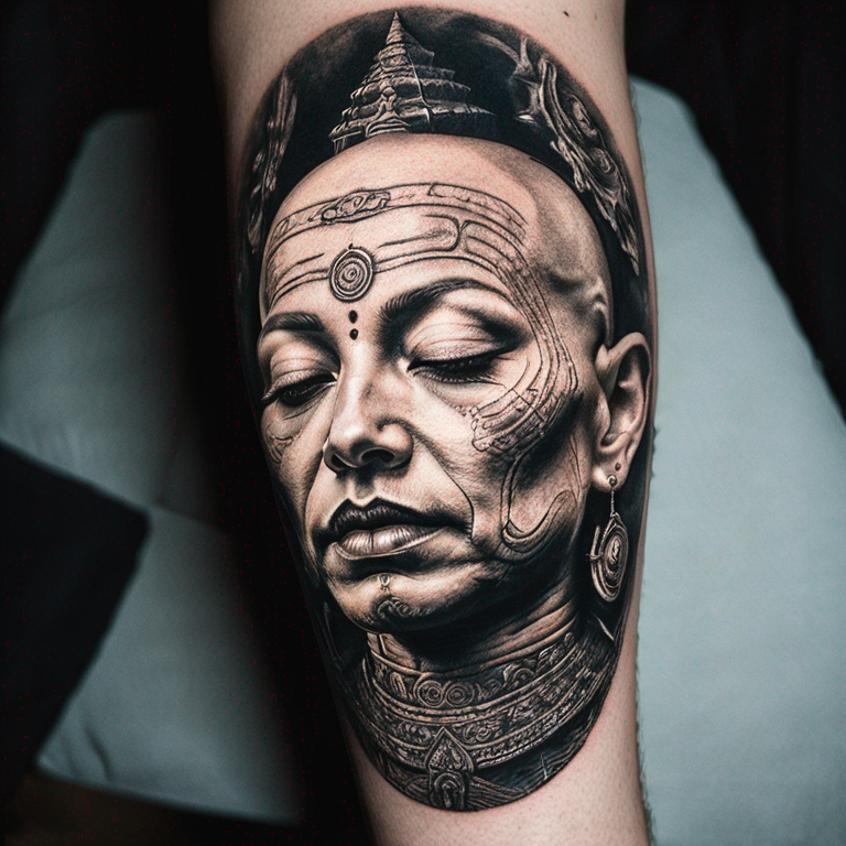 visage-bouddhiste-tattoo