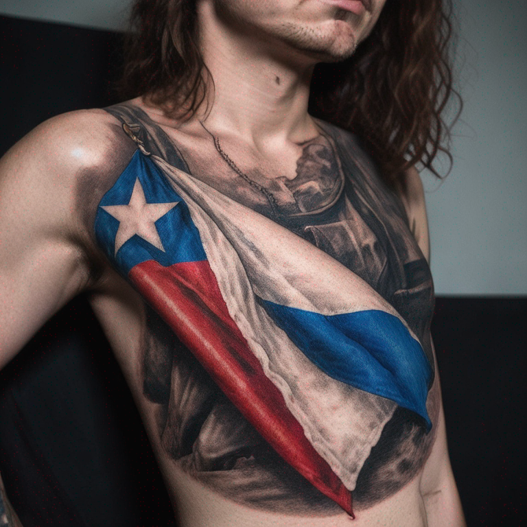 un-croisé-avec-un-drapeau-français-tattoo