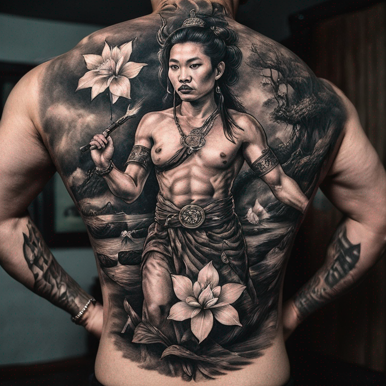 Núi lửa không gian-tattoo