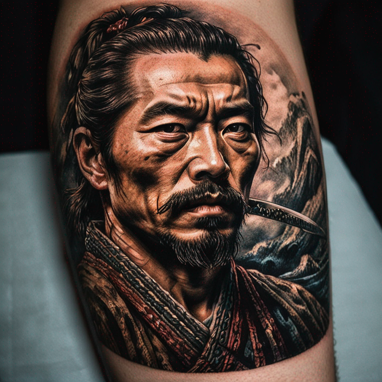 samurai-portrait-tattoo