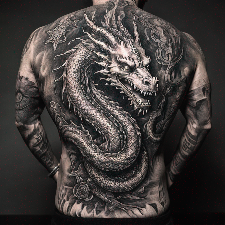 dragon-tribal-tattoo