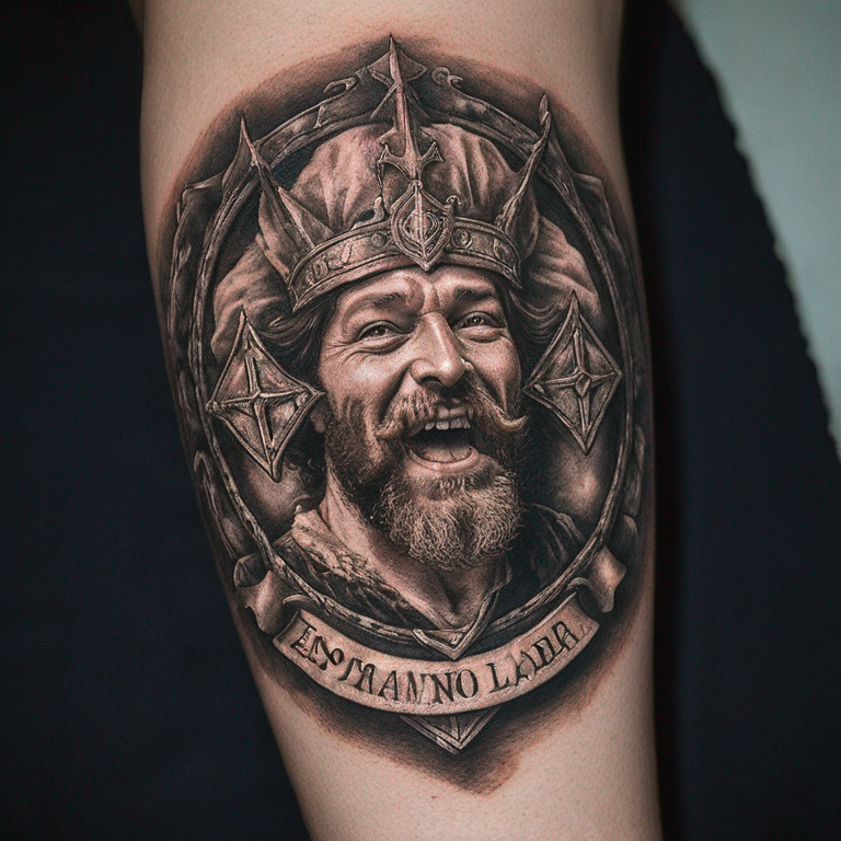 espartano-alzando-su-escudo-tattoo
