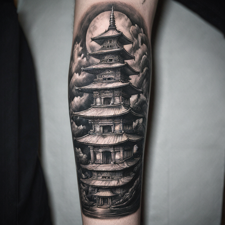 temple-bouddhisme-tattoo