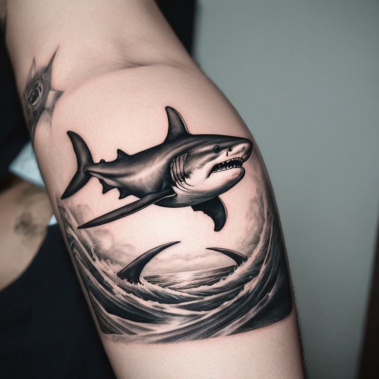 tiburón-minimalismo,-además-tiene-que-relacionar-el-océano-con-el-espacio-tattoo