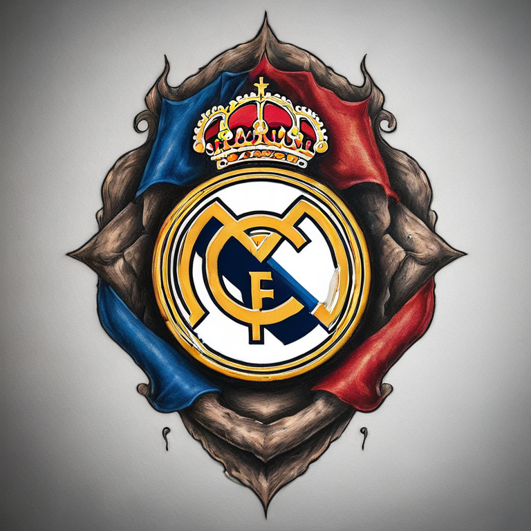 escudo-del-real-madrid-dividido-en-3-partes-tattoo