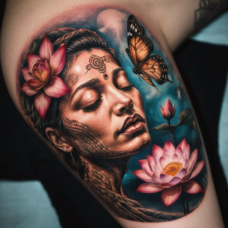 rose-soleil-lotus-papillon-bouddha-tattoo