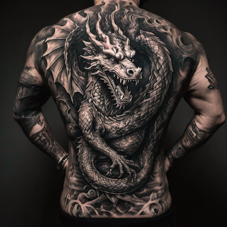 tribal-de-dragón-para-antebrazo-tattoo