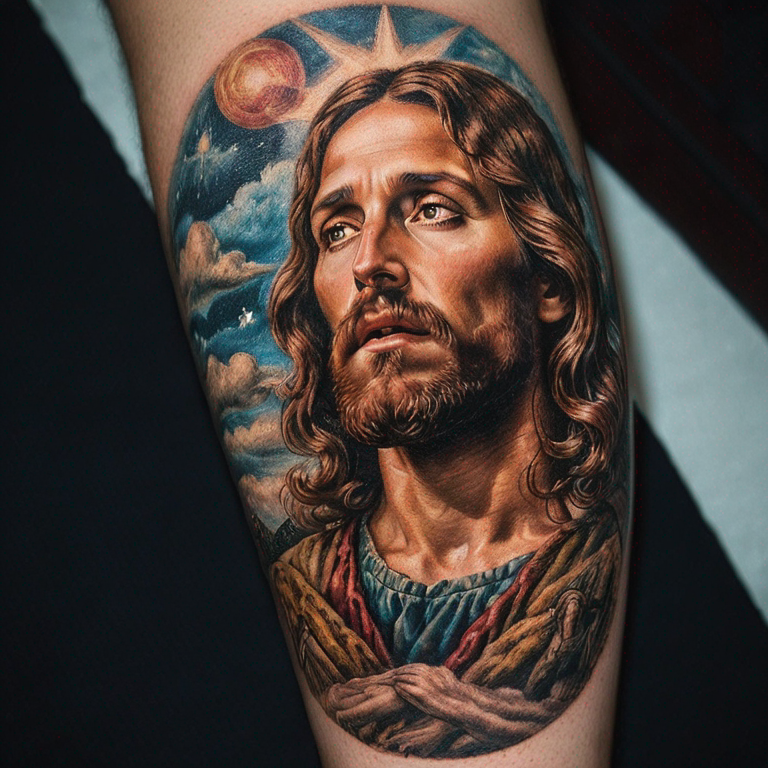 représente-jesus-qui-monte-au-ciel-tattoo