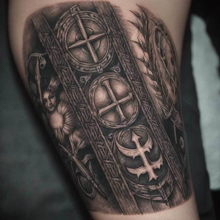 tatouage-du-bras-gauche,-type-nordique,-avec-des-runes,-des-symboles-nordiques-et-les-4-éléments-nordiques-tattoo
